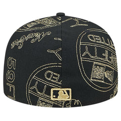 St. Louis Cardinals 59FIFTY Day Allover Fitted Hat - Black | New Era