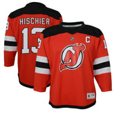 Nico Hischier New Jersey Devils Youth Captain Patch Home Replica Player Jersey