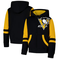 Pittsburgh Penguins Youth Face Off Full-Zip Hoodie