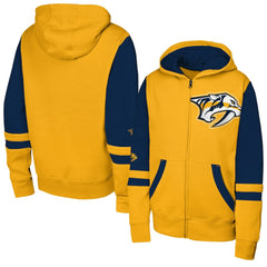 Nashville Predators Youth Face Off Full-Zip Hoodie