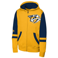 Nashville Predators Youth Face Off Full-Zip Hoodie