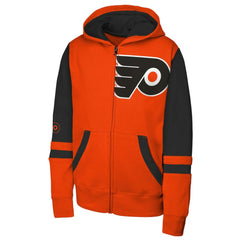 Philadelphia Flyers Youth Face Off Full-Zip Hoodie