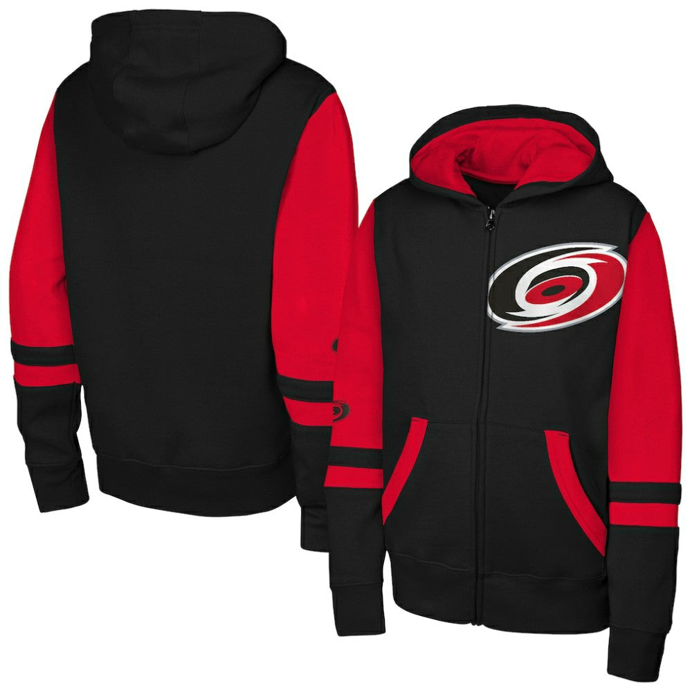 Carolina Hurricanes Youth Face Off Full-Zip Hoodie