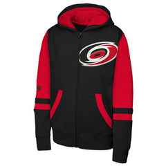 Carolina Hurricanes Youth Face Off Full-Zip Hoodie