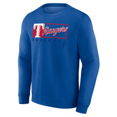Texas Rangers Profile Big & Tall Pullover Sweatshirt - Royal