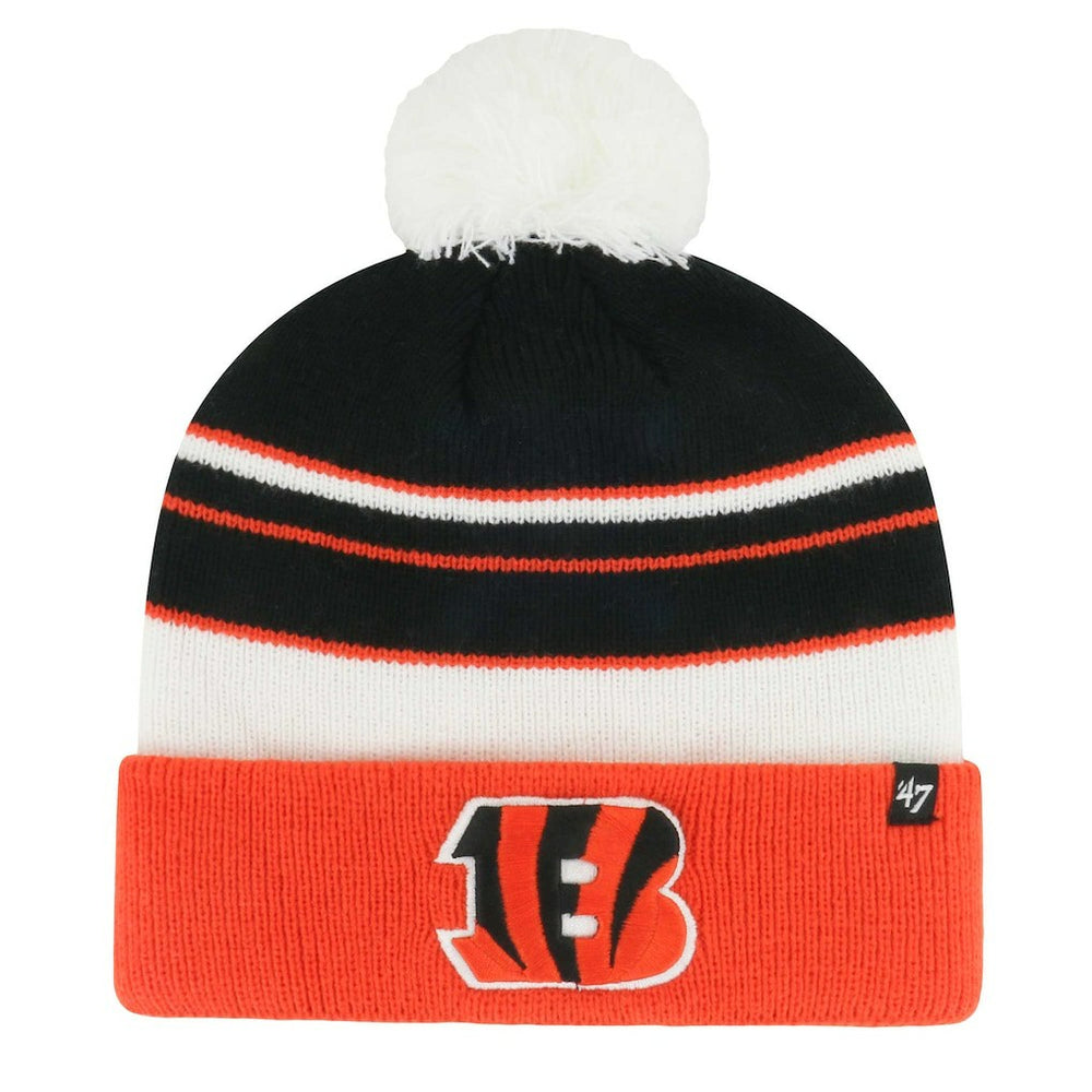 NFL Cincinnati Bengals '47 Youth Peewee Cuffed Knit Hat with Pom