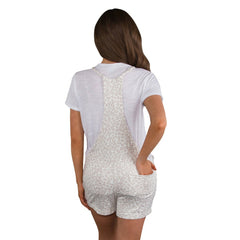 Boston Red Sox Concepts Sport Women's Montana Hacci Knit Romper Overalls - Cream