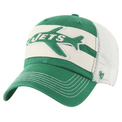 NFL New York Jets '47 Throwback Clubhouse Boon Clean-Up Trucker Adjustable Hat