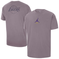 Los Angeles Lakers Jordan Brand Statement Edition Jumpman Flight Heavyweight T-Shirt - Purple online
