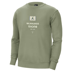 Milwaukee Bucks Jordan Brand Courtside Statement Edition Heavyweight Pullover Sweatshirt - Green sale
