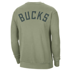 Milwaukee Bucks Jordan Brand Courtside Statement Edition Heavyweight Pullover Sweatshirt - Green sale