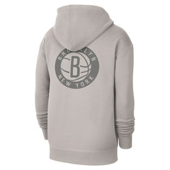 Brooklyn Nets Jordan Brand Courtside Statement Edition Pullover Hoodie - Heather Gray discount