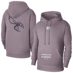 Charlotte Hornets Jordan Brand Courtside Statement Edition Pullover Hoodie - Purple cheap