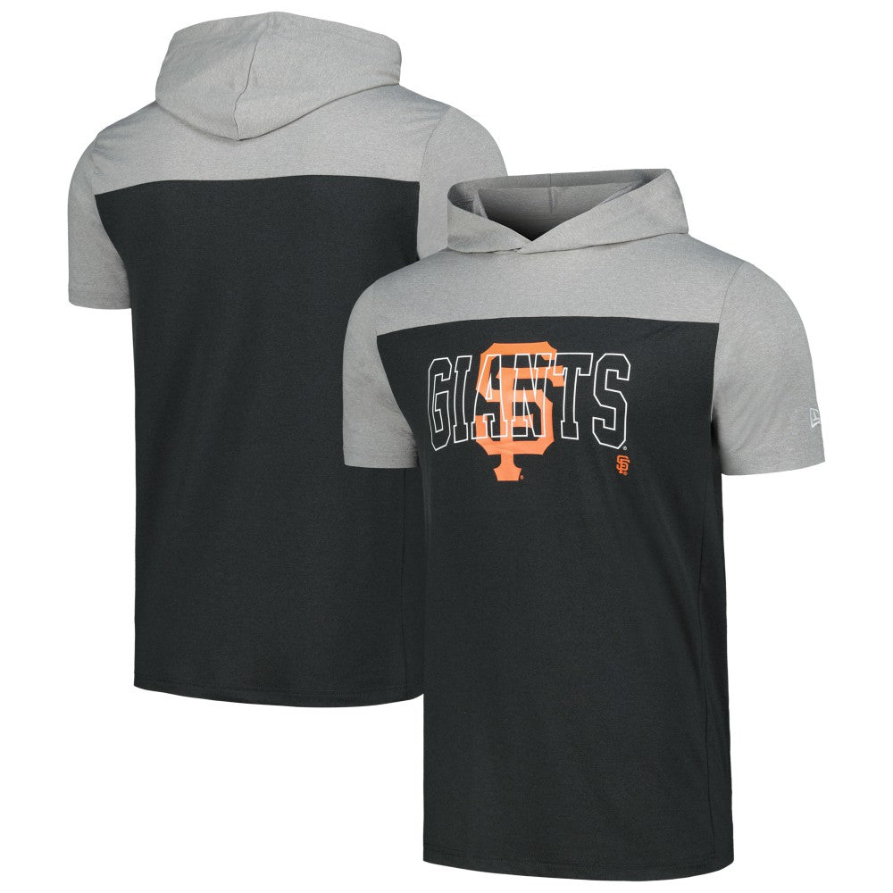 San Francisco Giants Active Brushed Hoodie T-Shirt - Black | New Era