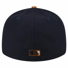 New York Yankees Team Suede Visor Low Profile 59FIFTY Fitted Hat - Navy | New Era