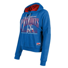 NFL New England Patriots Women's Throwback Boxy Pullover Hoodie
