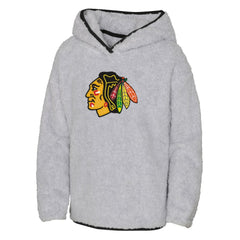Chicago Blackhawks Girls Youth Ultimate Teddy Fleece Pullover Hoodie