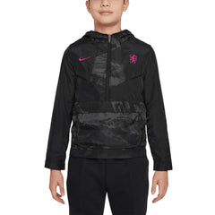 Chelsea Youth Amplify Windrunner Anorak Half-Zip Hoodie Jacket / Soccer Sale