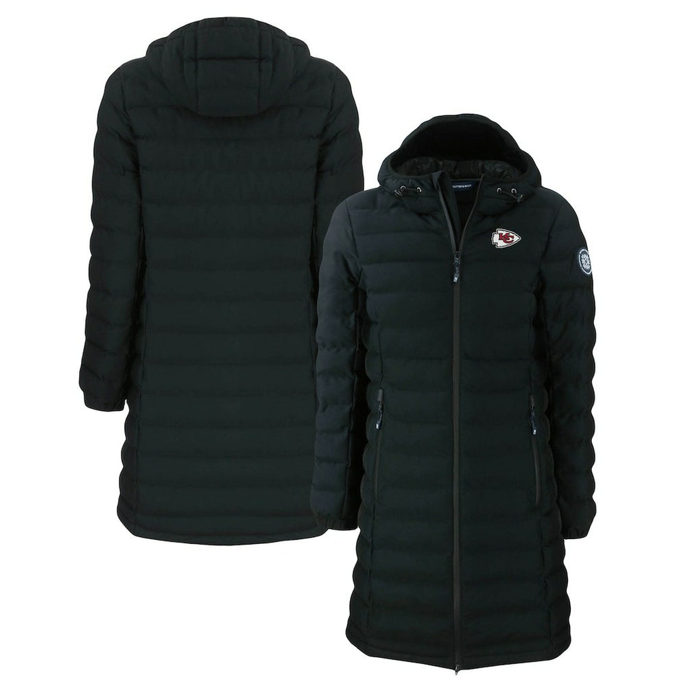 NFL Kansas City Chiefs Cutter & Buck Women's Mission Ridge Repreve Eco Insulated Long Full-Zip Puffer Jacket