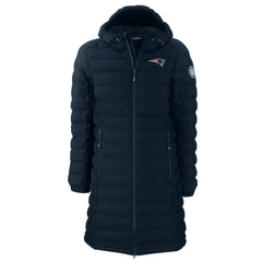 NFL New England Patriots Cutter & Buck Women's Mission Ridge Repreve Eco Insulated Long Full-Zip Puffer Jacket