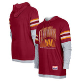 NFL Washington Commanders Twofer Long Sleeve Hooded T-Shirt