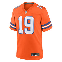 NFL Denver Broncos Marvin Mims Jr Mile High Collection 1977 Throwback Player Game Jersey