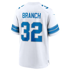 NFL Detroit Lions Brian Branch White Game Jersey