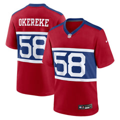 NFL New York Giants Bobby Okereke Alternate Player Game Jersey