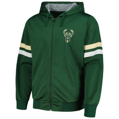 Milwaukee Bucks G-III Sports by Carl Banks Contender Full-Zip Hoodie Jacket - Hunter Green discount