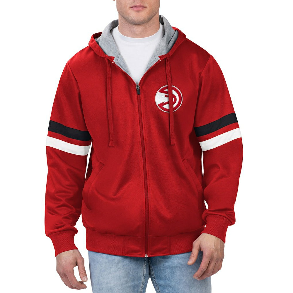 Atlanta Hawks G-III Sports by Carl Banks Contender Full-Zip Hoodie Jacket - Red on sale