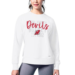 New Jersey Devils MSX by Michael Strahan Women's Millie Raglan Pullover Sweatshirt