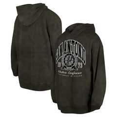 San Antonio Spurs Unisex Oversized Essentials Pigment Wash Fleece Pullover Hoodie - Charcoal | New Era cheap