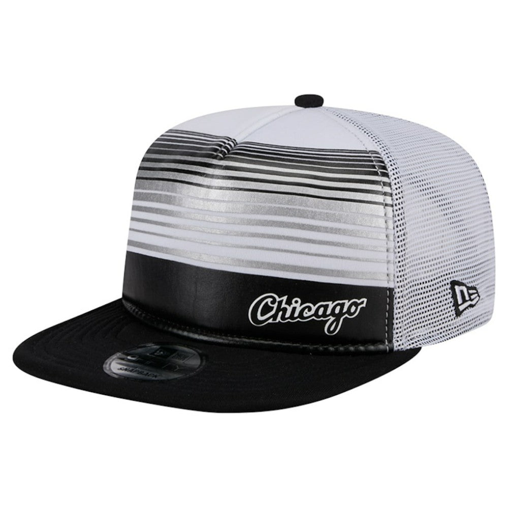 Chicago White Sox Team Horizon 9FIFTY A-Frame Trucker Snapback Hat - Black | New Era