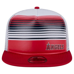 Los Angeles Angels Team Horizon 9FIFTY A-Frame Trucker Snapback Hat - Red | New Era
