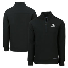Chicago White Sox Cutter & Buck Cooperstown Collection Roam Eco Recycled Quarter-Zip Pullover - Black