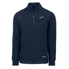 San Diego Padres Cutter & Buck Cooperstown Collection Roam Eco Recycled Quarter-Zip Pullover - Navy