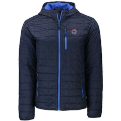 Chicago Cubs Cutter & Buck Rainier Primaloft Eco Full-Zip Hooded Jacket - Navy