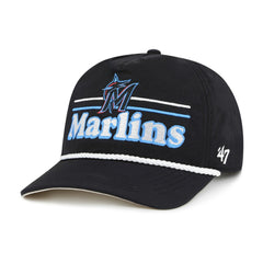 Miami Marlins Campscape Hitch Adjustable Hat - Black | 47 brand