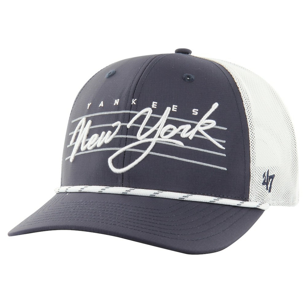 New York Yankees Downburst Trucker Adjustable Hat - Navy | 47 brand