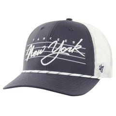 New York Yankees Downburst Trucker Adjustable Hat - Navy | 47 brand