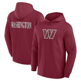 NFL Washington Commanders Elements Blaze Tri-Blend Long Sleeve Hoodie T-Shirt