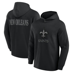 NFL New Orleans Saints Elements Blaze Tri-Blend Long Sleeve Hoodie T-Shirt