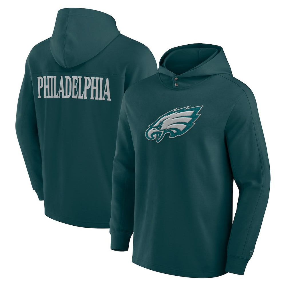 NFL Philadelphia Eagles Elements Blaze Tri-Blend Long Sleeve Hoodie T-Shirt