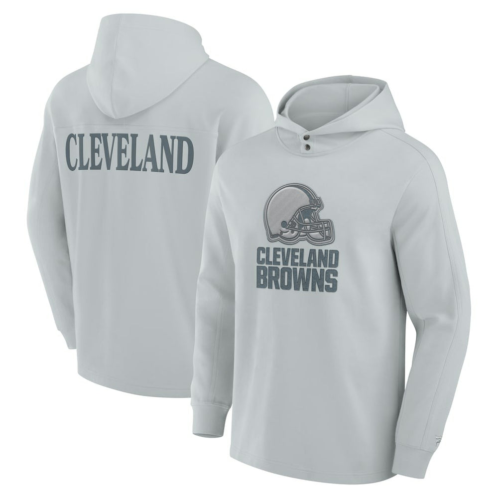 NFL Cleveland Browns Elements Blaze Tri-Blend Long Sleeve Hoodie T-Shirt
