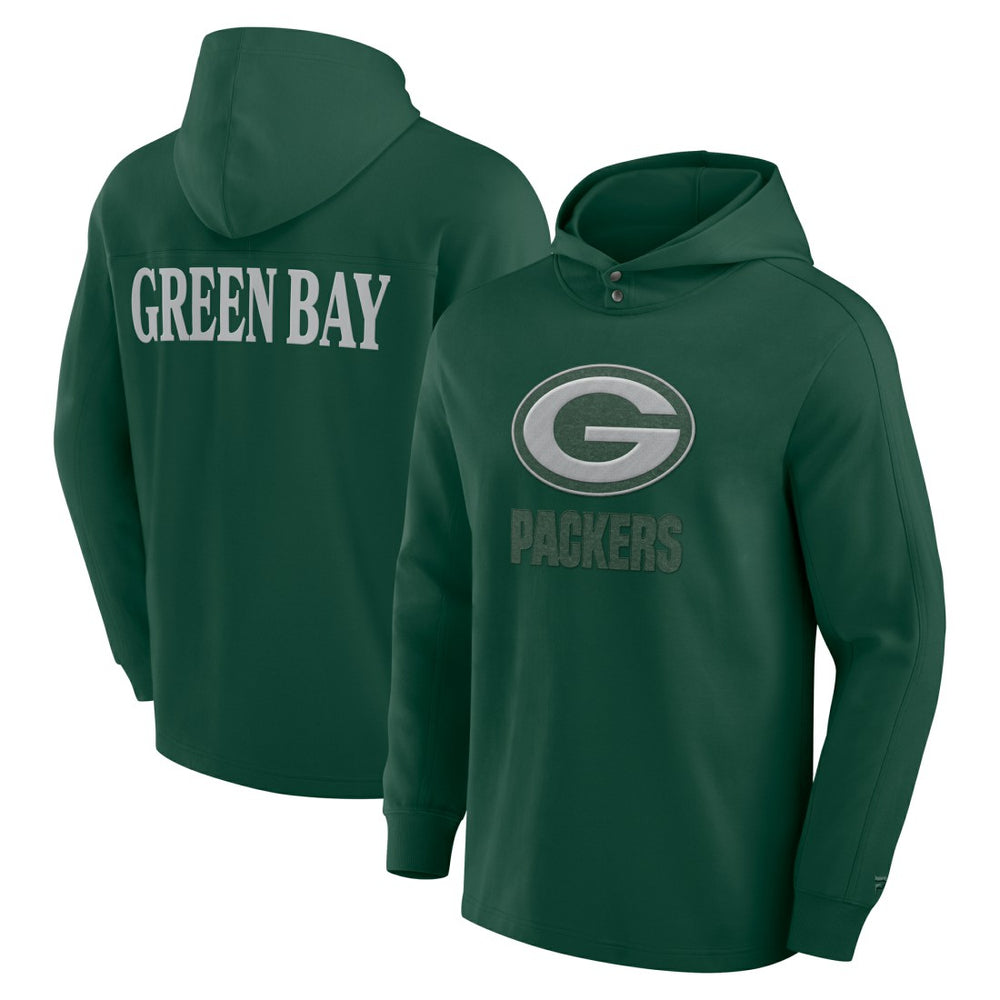 NFL Green Bay Packers Elements Blaze Tri-Blend Long Sleeve Hoodie T-Shirt