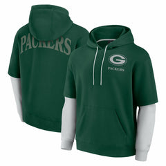 NFL Green Bay Packers Unisex Sleek Elements Pullover Hoodie