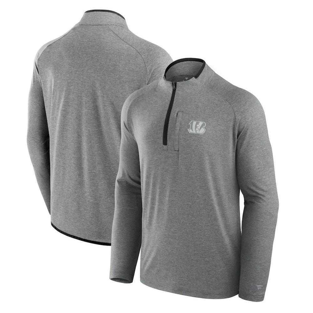 NFL Cincinnati Bengals Unisex Front Office Performance Primary Quarter-Zip Jacket