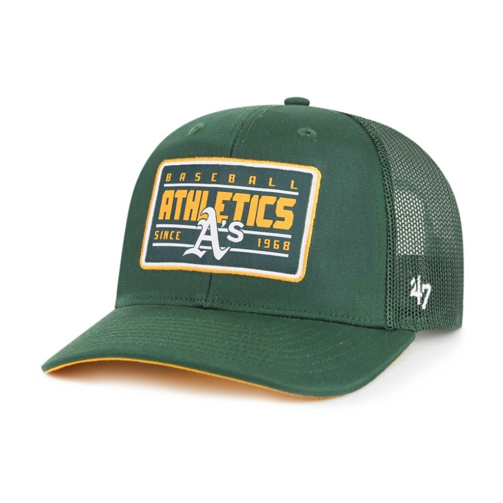 Oakland Athletics Hardline Trucker Adjustable Hat - Green | 47 brand