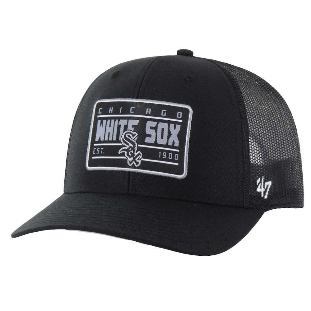 Chicago White Sox Hardline Trucker Adjustable Hat - Black | 47 brand
