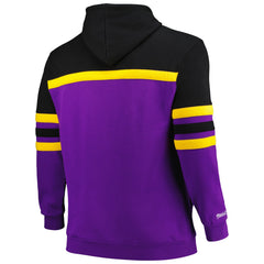 Los Angeles Lakers Big & Tall Hardwood Classics Head Coach Pullover Hoodie - Black | Mitchell & Ness for sale
